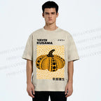 Unisex Yayoi Kusama Pumpkin Printed Washed Tee