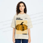 Unisex Yayoi Kusama Pumpkin Printed Washed Tee