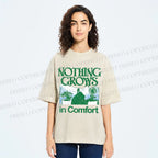 Unisex Nothing Crows In Comfort Printed Washed Tee