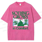 Unisex Nothing Crows In Comfort Printed Washed Tee