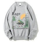 Rage Consumes Me Frog Cotton Sweatshirt