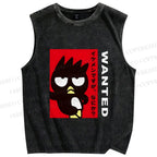 Unisex Badtz Maru Printed Washed Tank Top