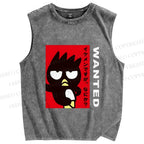 Unisex Badtz Maru Printed Washed Tank Top