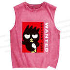 Unisex Badtz Maru Printed Washed Tank Top