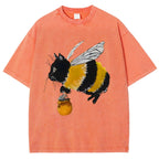 Catbee Funny Vintage Washed T-shirt