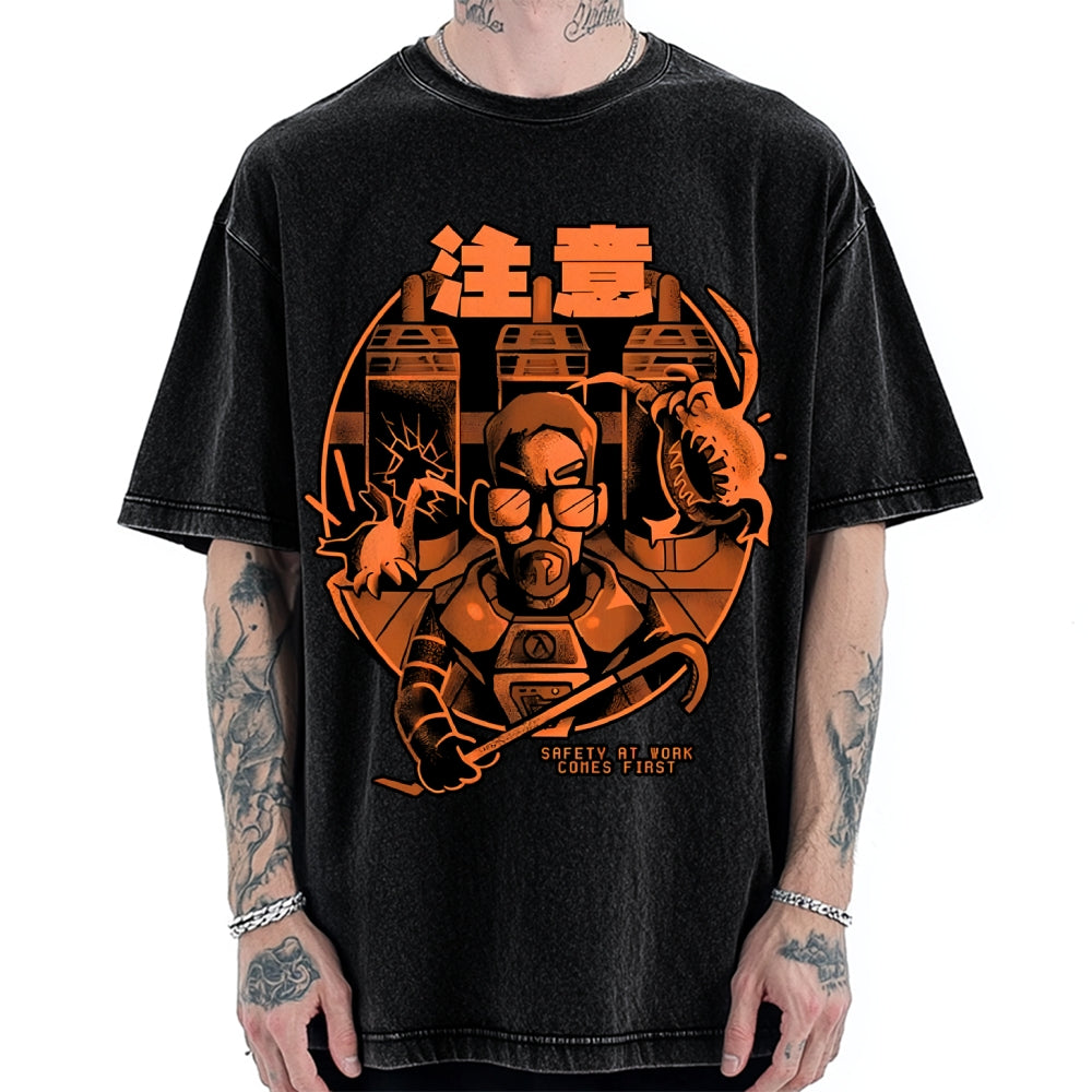 First Day at Work Vintage Washed T-shirt