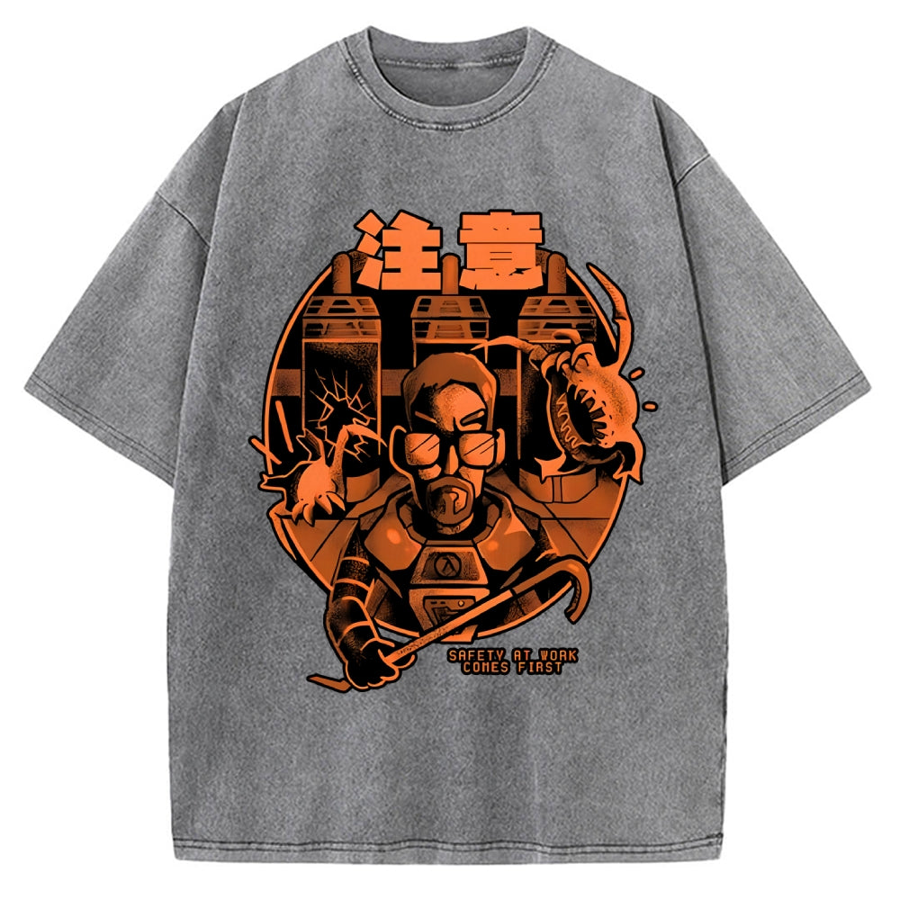 First Day at Work Vintage Washed T-shirt