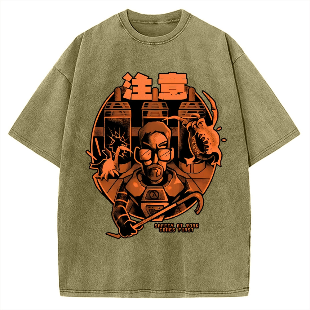 First Day at Work Vintage Washed T-shirt