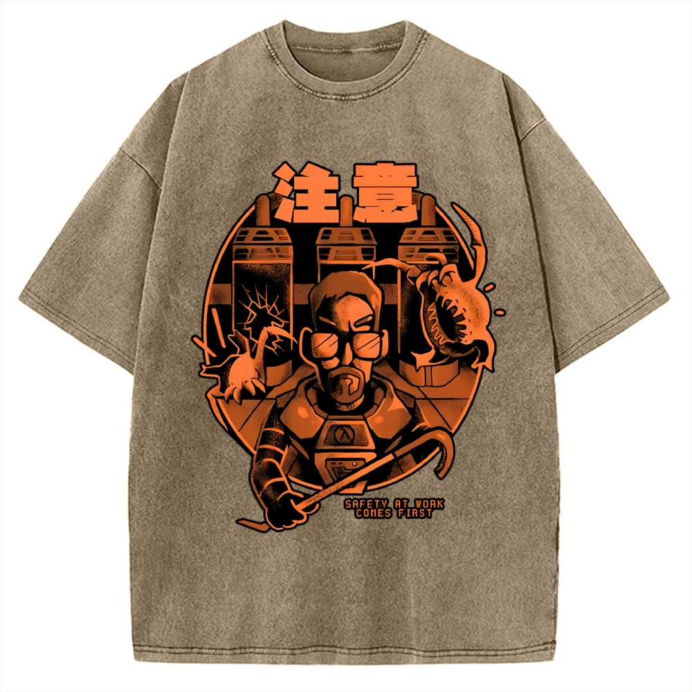 First Day at Work Vintage Washed T-shirt