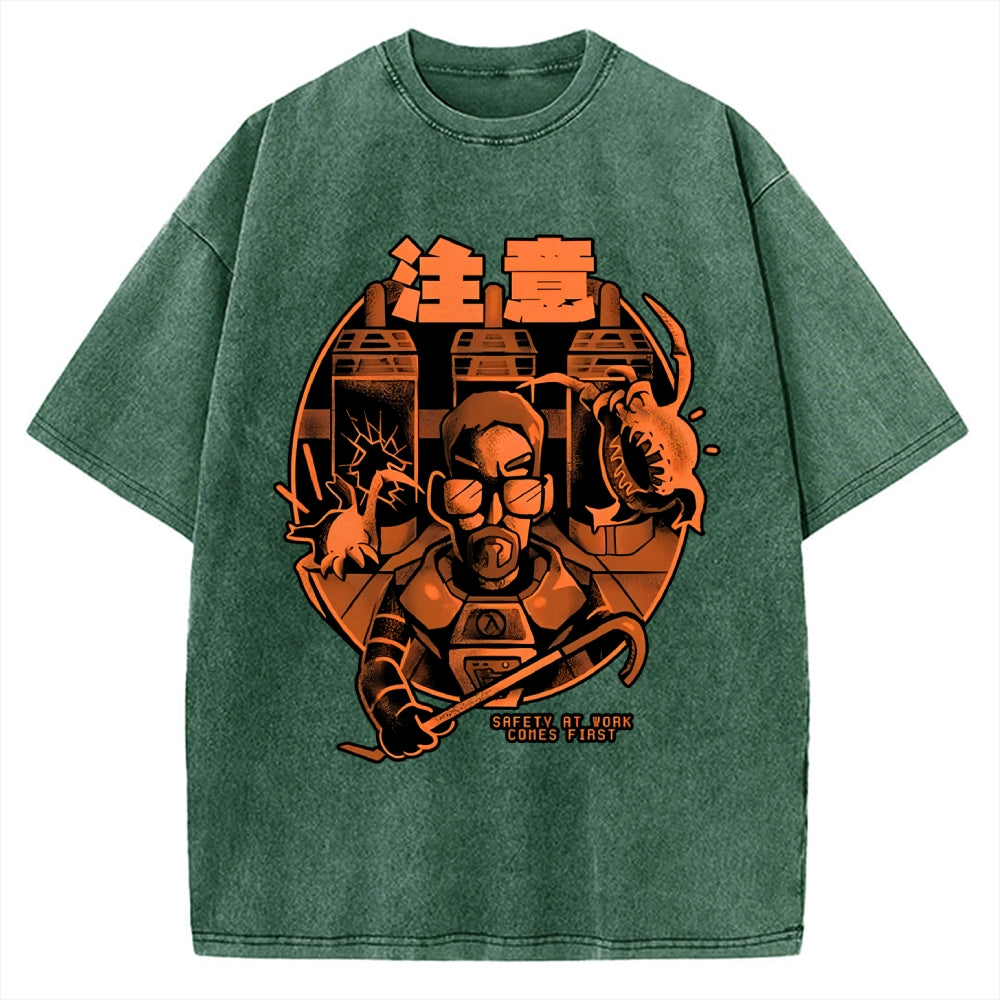 First Day at Work Vintage Washed T-shirt