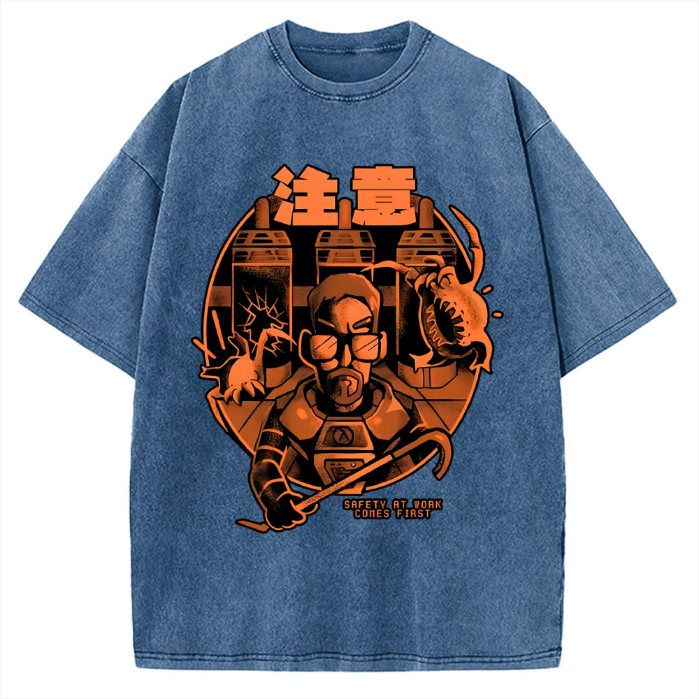First Day at Work Vintage Washed T-shirt