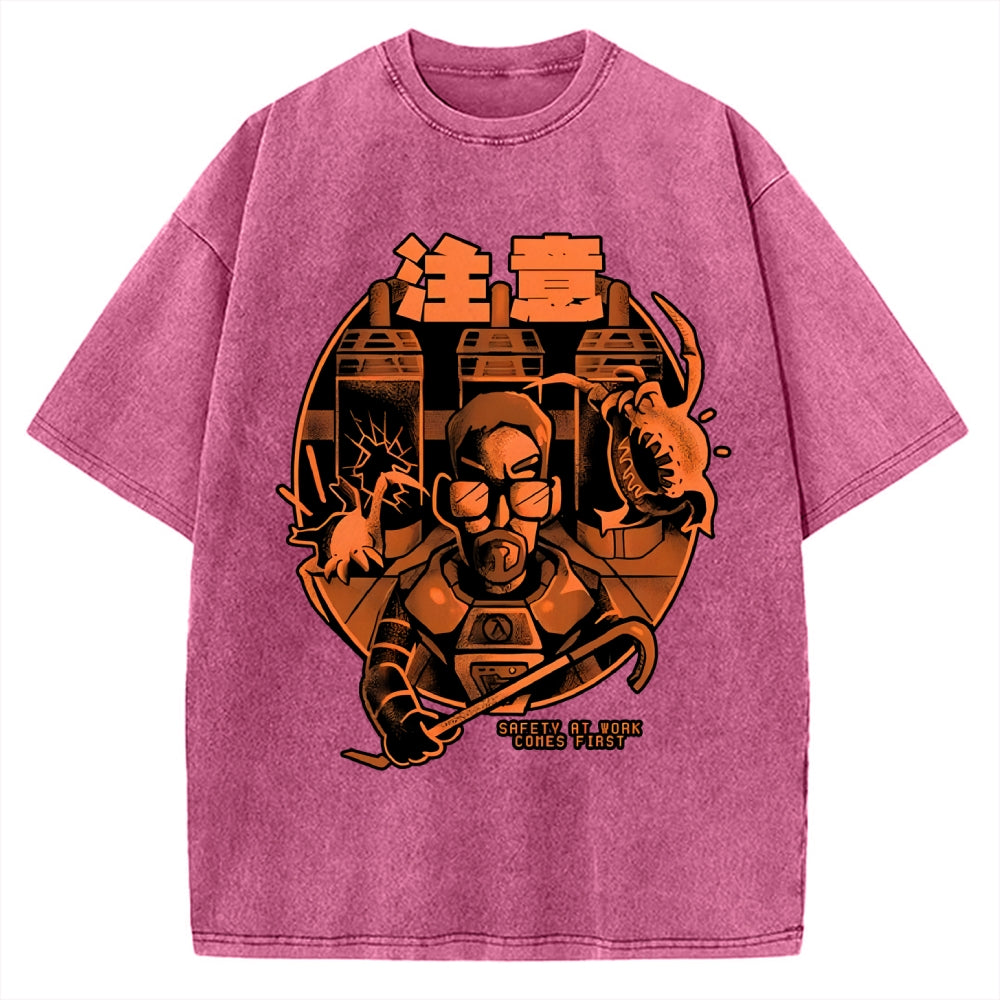 First Day at Work Vintage Washed T-shirt