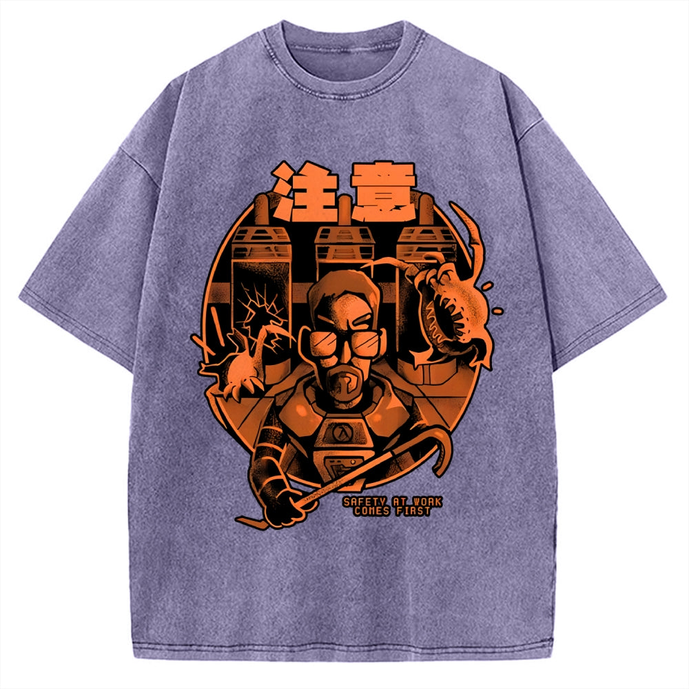 First Day at Work Vintage Washed T-shirt