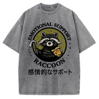 Emotional Support Raccoon Vintage Washed T-shirt