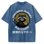 Emotional Support Raccoon Vintage Washed T-shirt