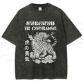 Unisex Tigers Printed Washed Tee