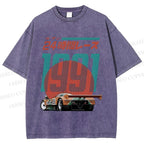 Unisex Time Printed Washed Tee