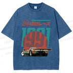 Unisex Time Printed Washed Tee