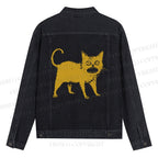 Horrible Japanese Cat Vintage Denim Jacket