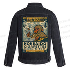 Vintage Monkey Printed Denim Jacket