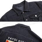Yayoi Kusama Cat Printed Denim Jacket