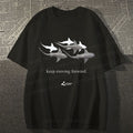 Unisex Shark Keep Moving Forward Classic Cotton T-shirt