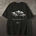 Unisex Shark Keep Moving Forward Classic Cotton T-shirt