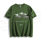 Unisex Shark Keep Moving Forward Classic Cotton T-shirt