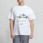 Unisex Shark Keep Moving Forward Classic Cotton T-shirt