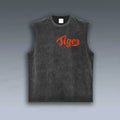 Unisex Tiger Printed Vintage Tank Top