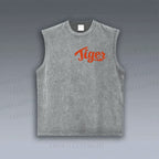 Unisex Tiger Printed Vintage Tank Top