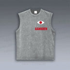 Unisex Eyes Printed Vintage Tank Top