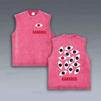 Unisex Eyes Printed Vintage Tank Top