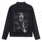 Unisex Jungle Tiger Denim Jacket