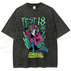 Unisex Magician Printed Washed Tee