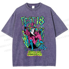 Unisex Magician Printed Washed Tee