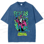 Unisex Magician Printed Washed Tee