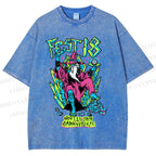 Unisex Magician Printed Washed Tee