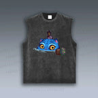 Unisex Kpop Demon Hunters Tiger Printed Vintage Tank Top