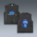 Unisex Kpop Demon Hunters Tiger Printed Vintage Tank Top