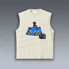 Unisex Kpop Demon Hunters Tiger Printed Vintage Tank Top
