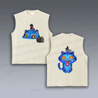 Unisex Kpop Demon Hunters Tiger Printed Vintage Tank Top