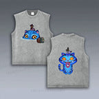 Unisex Kpop Demon Hunters Tiger Printed Vintage Tank Top