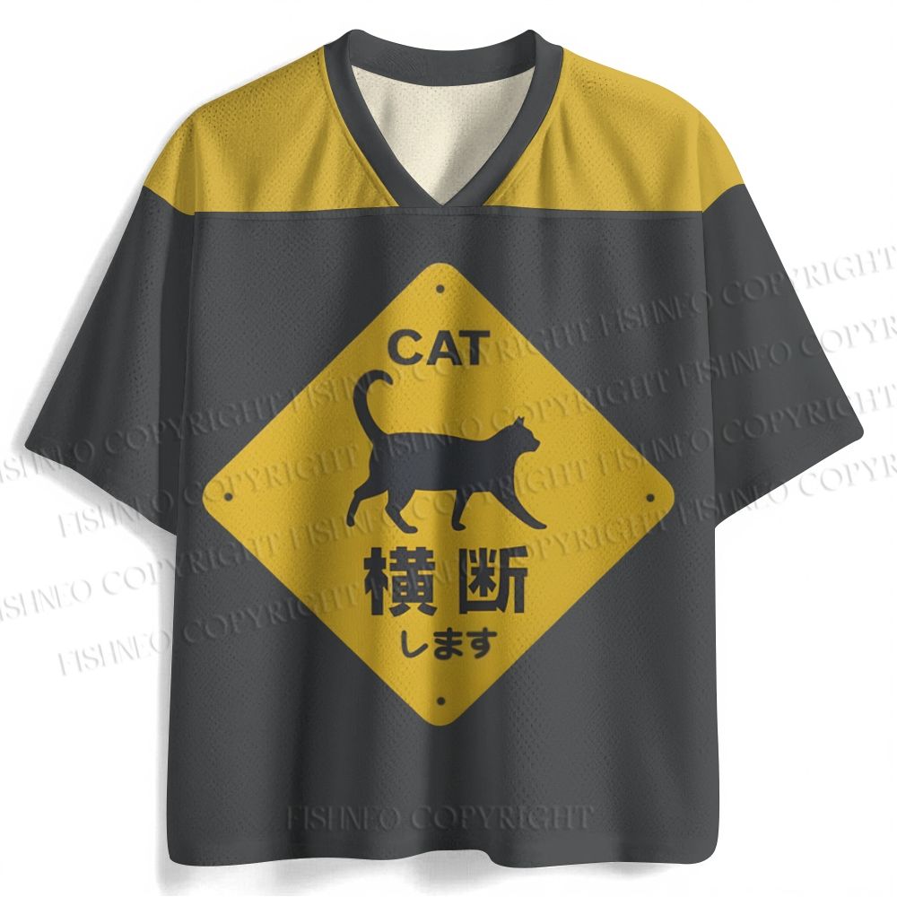 Japanese Cat Sign Jersey Shirts