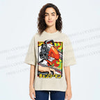 Unisex Denji Printed Washed Tee