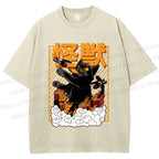 Unisex Monster Printed Washed Tee