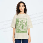 Unisex Vintage Frog Printed Washed Tee