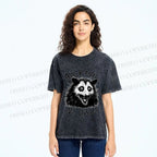 Unisex Vintage Rat All Panic No Disco Printed Washed Tee