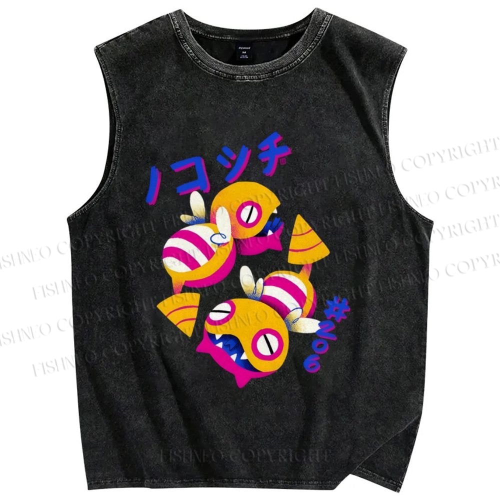 Unisex Nokonchi Printed Washed Tank Top