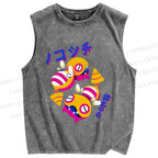 Unisex Nokonchi Printed Washed Tank Top